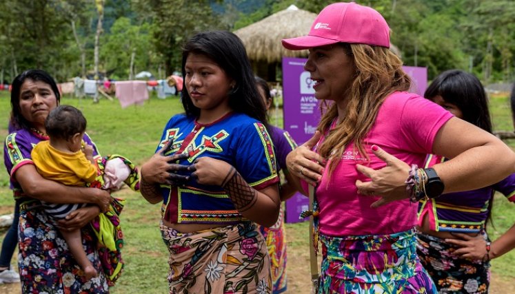 Mujeres indígenas acceden por primera vez a la detección de cáncer de mama./Foto: Colprensa