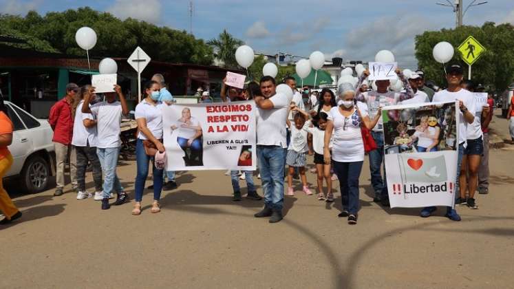 Marcha por la paz en Tibú.