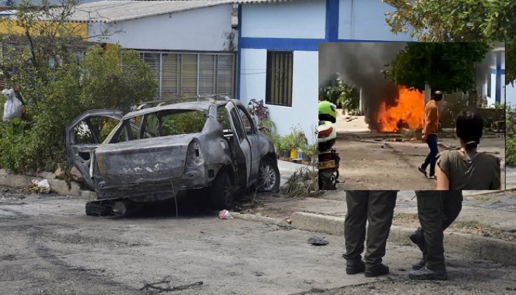 Carro quemado.