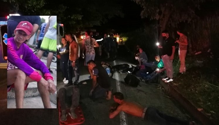 Accidente de tránsito.