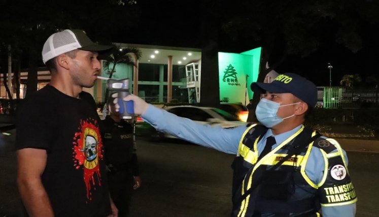 Grupo de alférez adelanta controles viales en Ocaña./Foto: cortesía