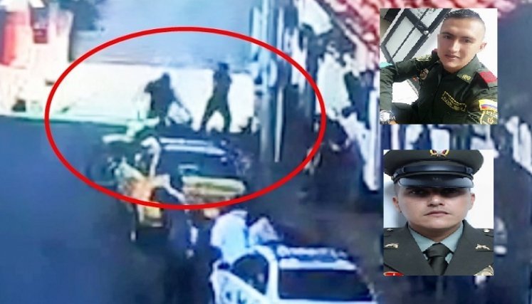 En un video quedó registrado el momento en que los asesinos les disparan a los patrulleros Samir Velillas y Jesús García Celis