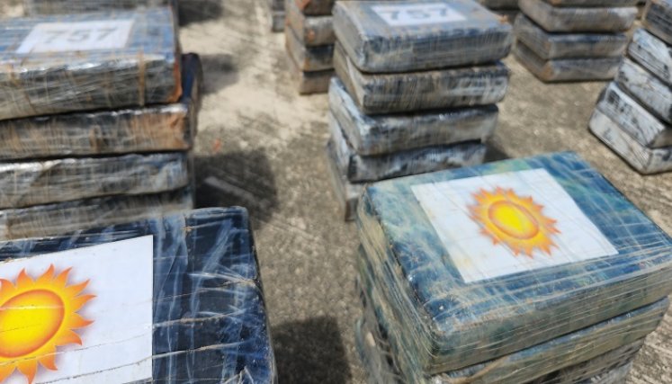 Incautan 861 kilogramos de cocaína en el Golfo de Urabá./Foto: Colprensa