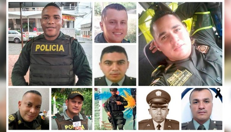 Policías asesinados en el año.