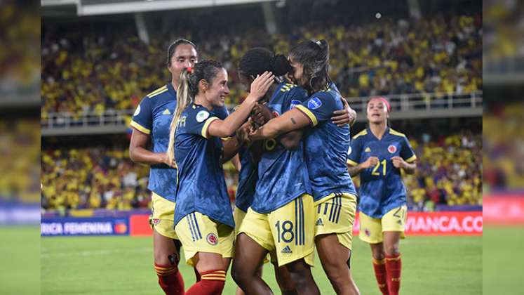 Colombia goleó a Chile y avanzó a semifinales de la Copa América femenina./Foto: Colprensa