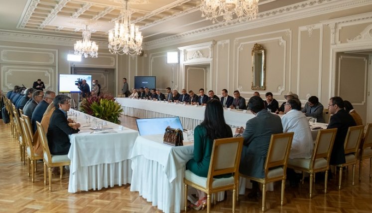 Los alcaldes de las ciudades capitales se reunieron con Gustavo Petro./Foto cortesía