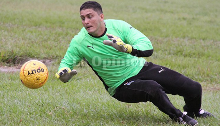 Didier Muñoz, arquero del Cúcuta Deportivo en 2011. 