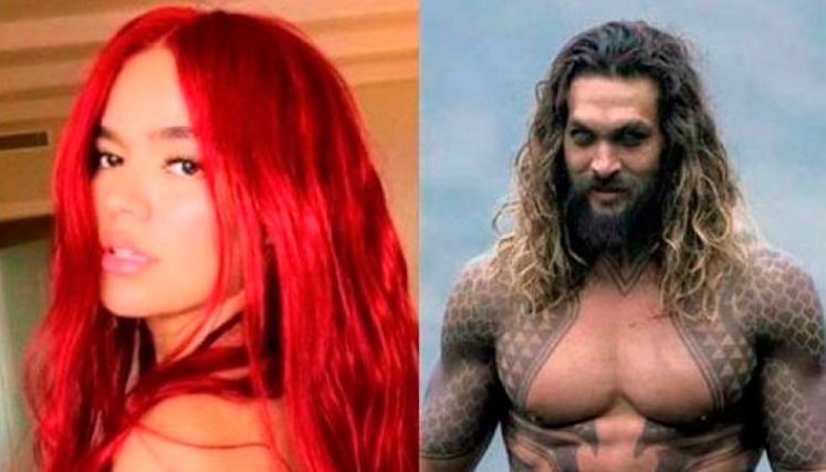 Karol G y Jason Momoa. 