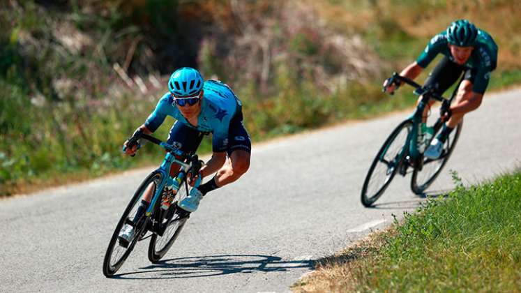 Miguel Ángel 'Supermán' López, tercero en la Vuelta a Burgos. 