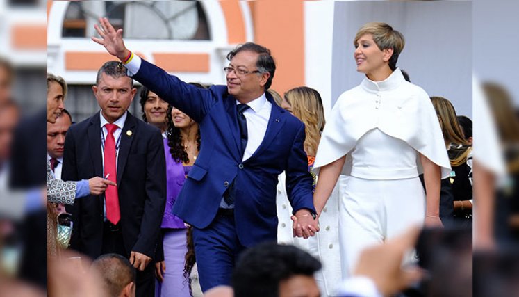 ¿Cuántos hijos tiene Petro? Esta es la familia que llegó a la Casa de Nariño./Foto: AFP