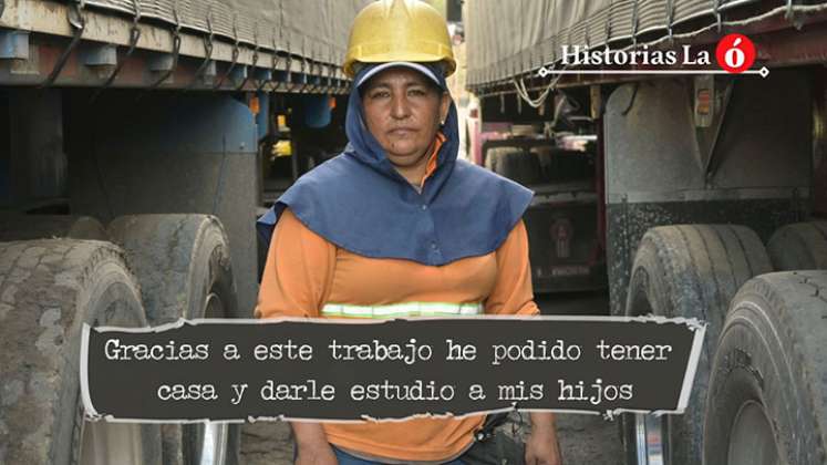 María Gélvez Bermúdez vive en la vereda Paraíso Perdido de Cúcuta y desde hace 14 años trabaja en Minercoque. / Foto: Jorge Iván Gutiérrez