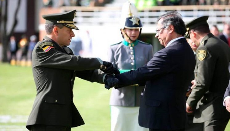 Henry Armando Sanabria tomó posesión como nuevo director de la Policía./Foto: cortesía