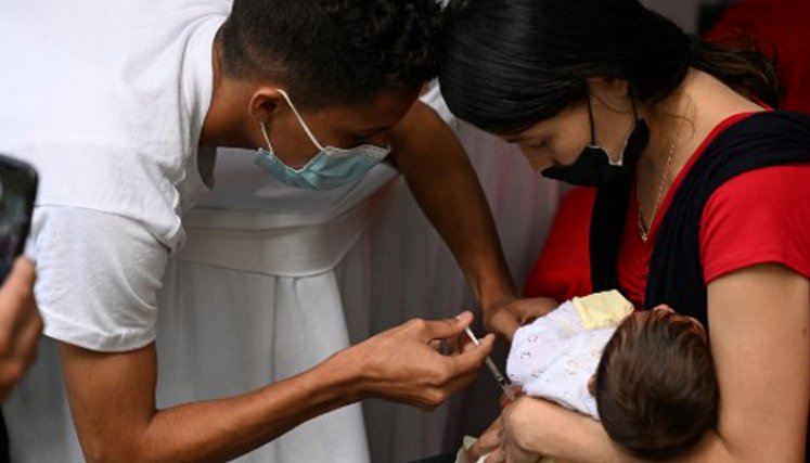 Cae la vacunación en Venezuela