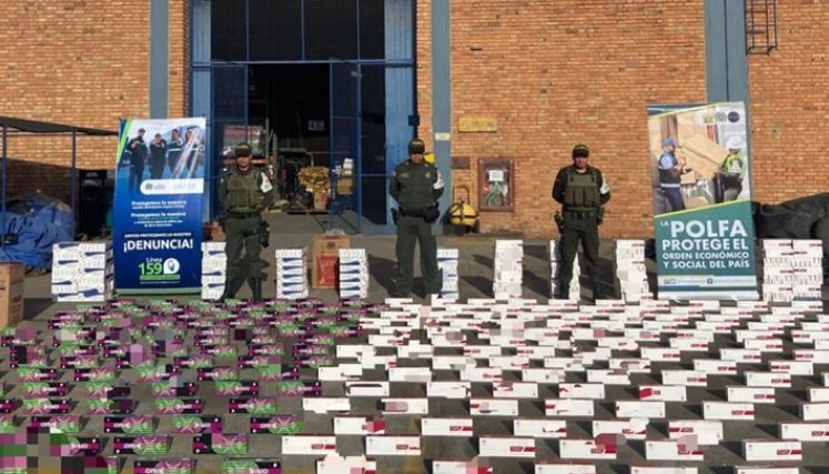Golpe al contrabando de cigarrillos en villa del rosario