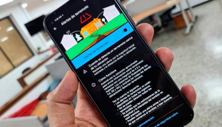 Alerta de terremoto.