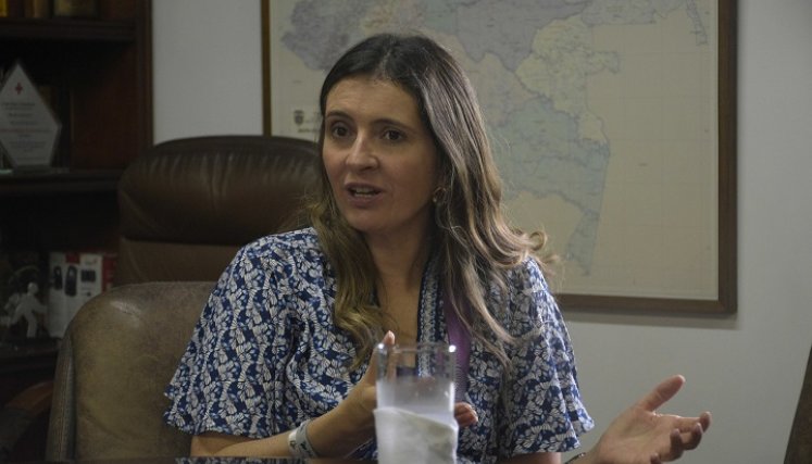 La senadora Paloma Valencia habla sobre los nuevos planes del Centro Democrático en materia política./Foto Pablo Castillo-La Opinión