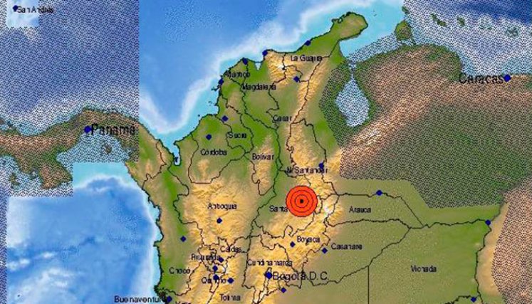 Sismo en Colombia.