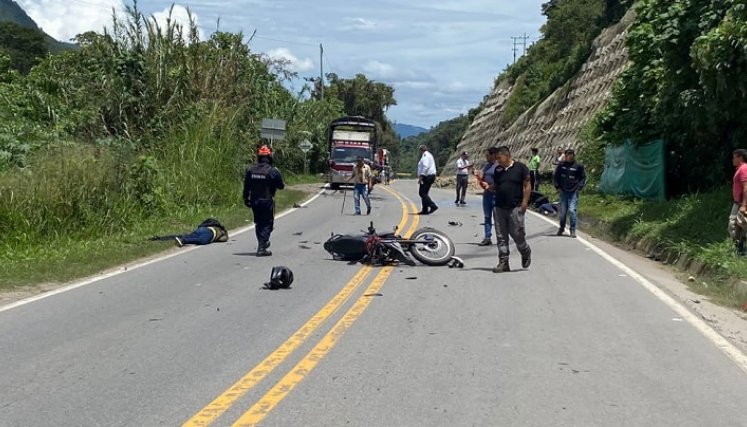 Accidente de tránsito.