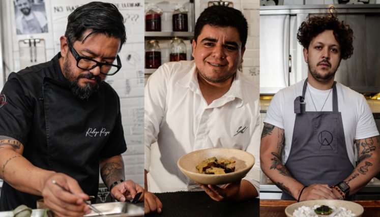 Chef hacen preparaciones con hojas de coca