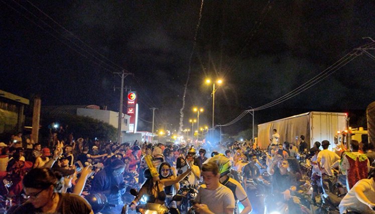 Caravana de motos en Cúcuta