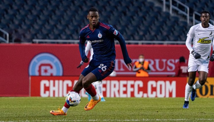 Jhon Jader Durán delantero colombiano, que juega con el Chicago Fire de la MLS.