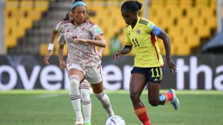 Linda Caicedo jugadora de la selección colombia Sub-17 femenina que participa en el Mundial de la categoría.