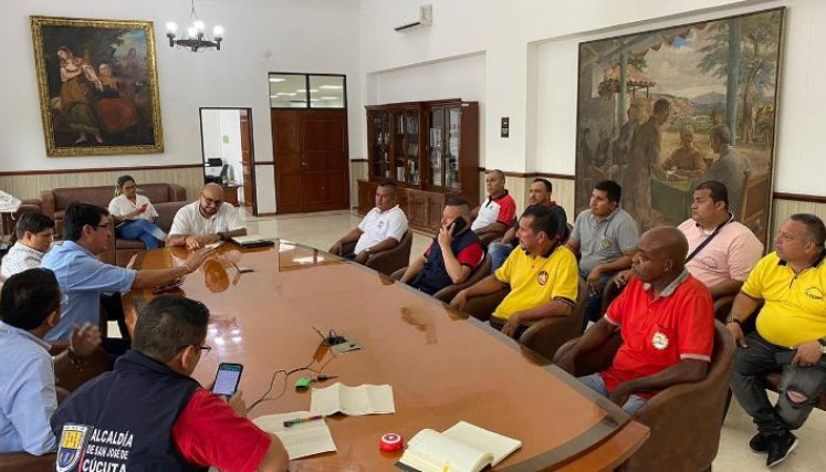 Protesta taxistas en Cúcuta