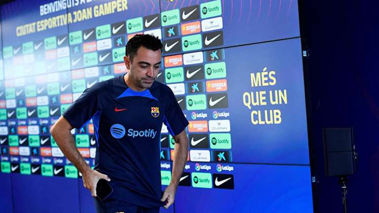 Xavi Hernández, técnico del Barcelona