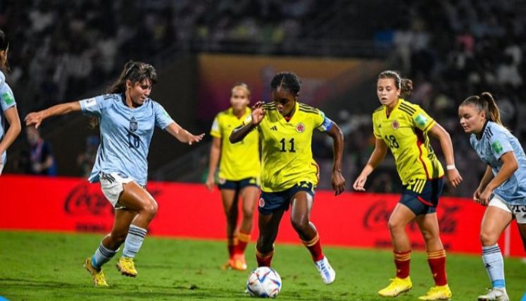 Selección Colombia femenina, juego final contra España./Foto: cortesía