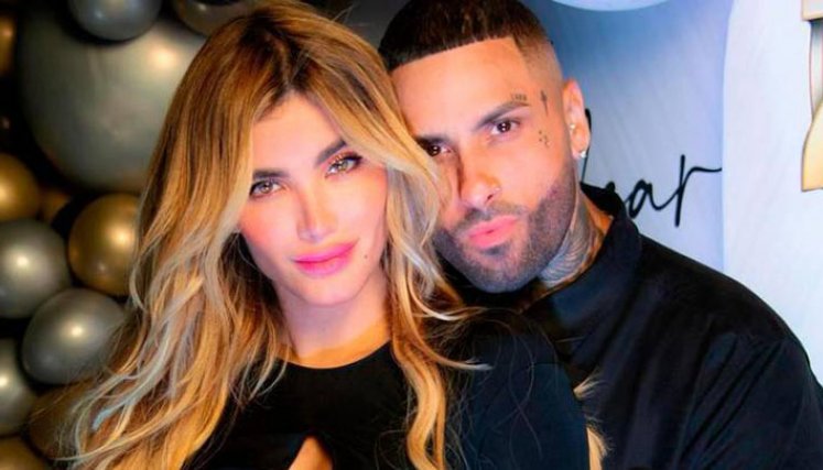 Nicky Jam y la modelo venezolana Aleska Génesis en sus meses de relación.