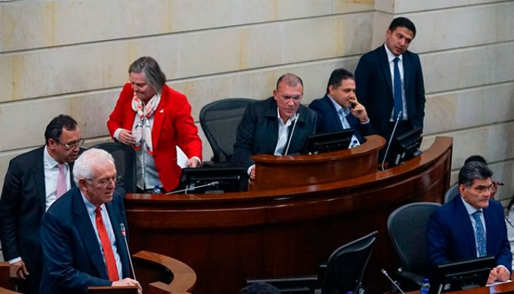 El ministro de Hacienda, José Antonio Ocampo, durante la plenaria del Senado, en donde se aprobó el informe de la conciliación de la reforma tributaria. / Foto: Colprensa