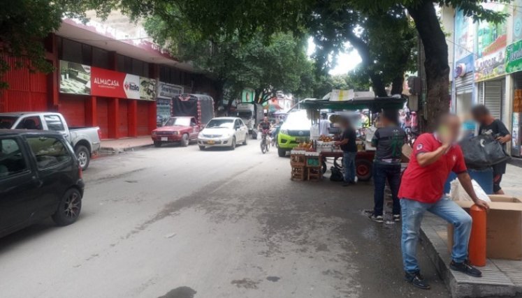 El hecho se dio en la avenida 5 con calle 6, del centro de Cúcuta, no hubo heridos.