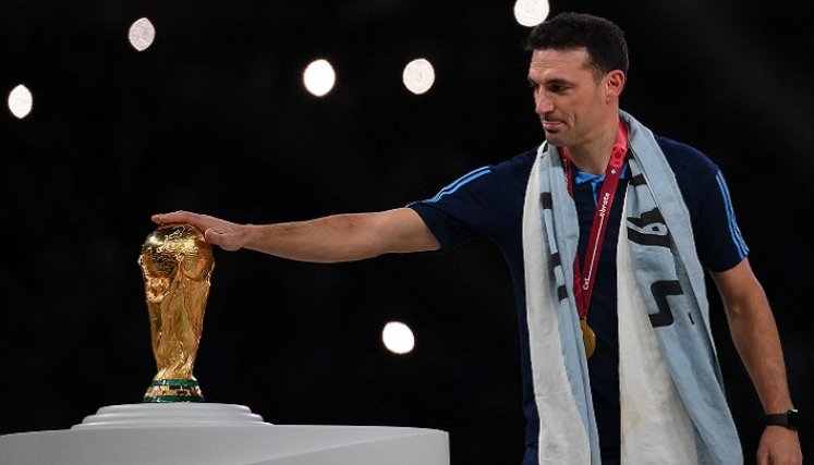Lionel Scaloni llegó como entrenador interino de la selección Argentina y hoy es campeón del mundo.