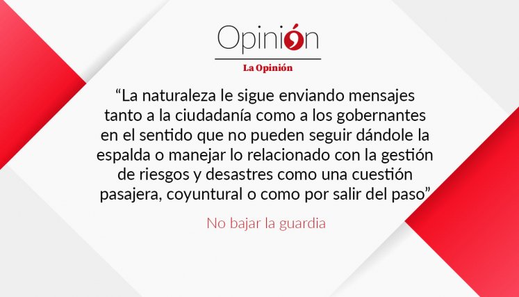 No bajar la guardia