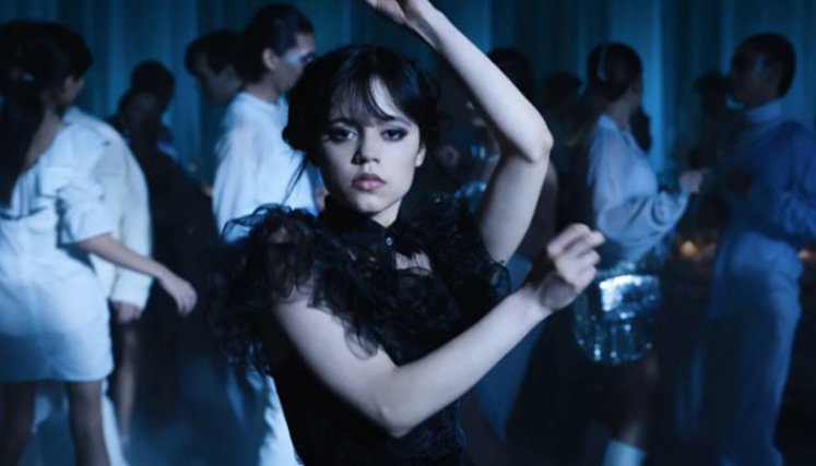 Baile viral de Merlina fue inventado por la actriz Jenna Ortega./Foto: internet