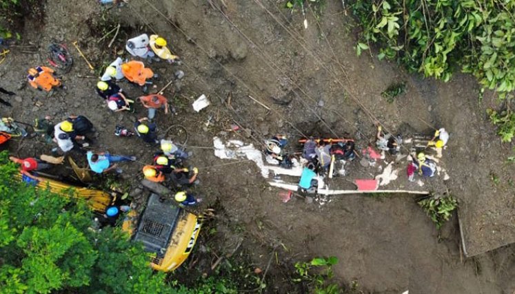 Faltan más de 20 personas por encontrar: Petro sobre deslizamiento en Risaralda./Foto: cortesía