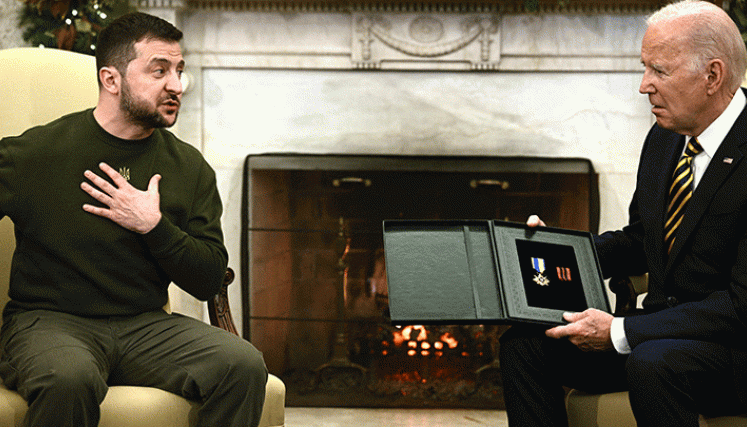 Zelenski y Biden en la Casa Blanca./Foto: AFP