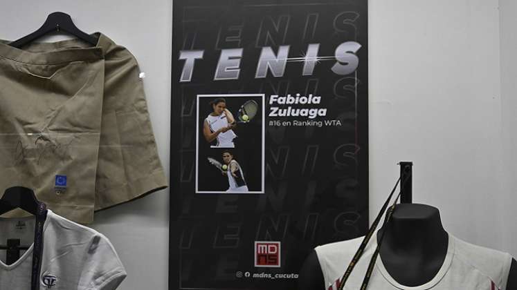 La tenista Fabiola Zuluaga Amado figura del tenis nortesantandereano  también está en la galería del museo deportivo.