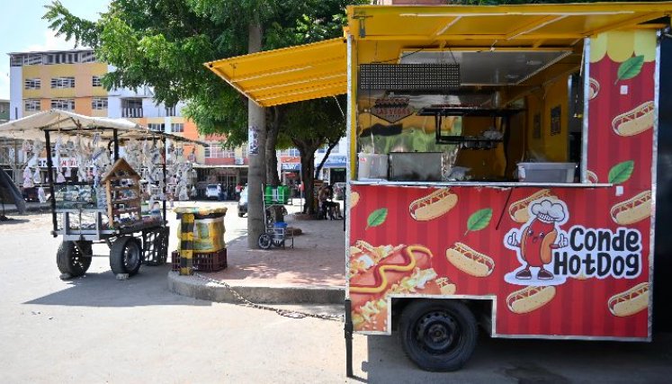 La Parada, una zona estratégica del comercio en la frontera, ahora se ve desolada. / Foto: Jorge Gutiérrez / La Opinión 