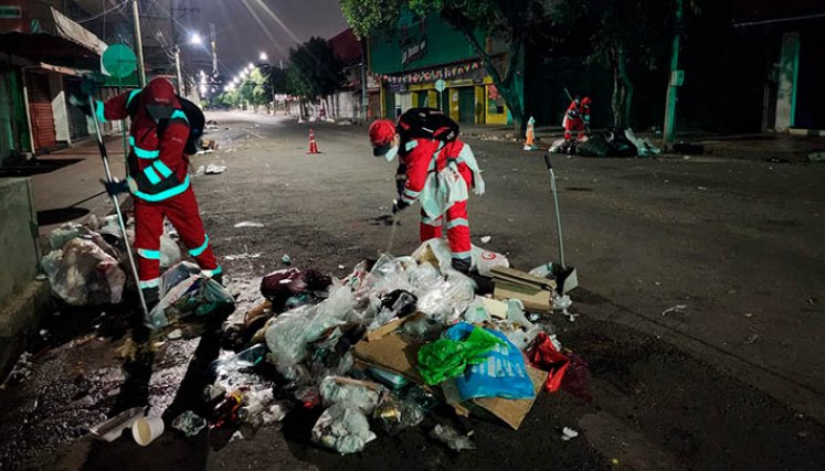 Año Nuevo en Cúcuta dejó 37 toneladas de basura