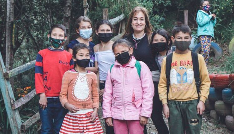 En el territorio las comunidades académicas han tenido como aliada estratégica a Alma Castillo, coordinadora de procesos de educación ambiental de Corponor./Foto cortesía