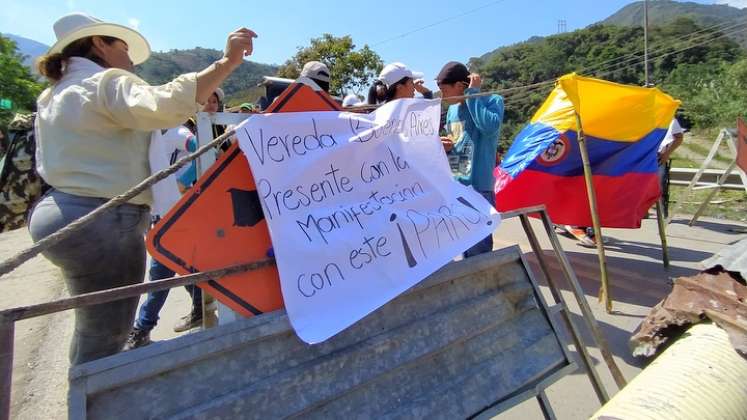 Protesta en Pamplonita