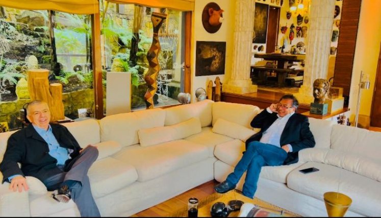 Gaviria reunido con Petro. / Foto: Colprensa 