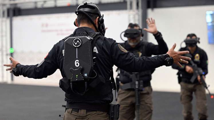 Policía México realidad virtual