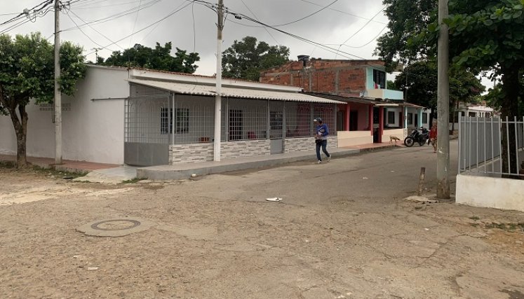 En esta cuadra se presentó el hecho.