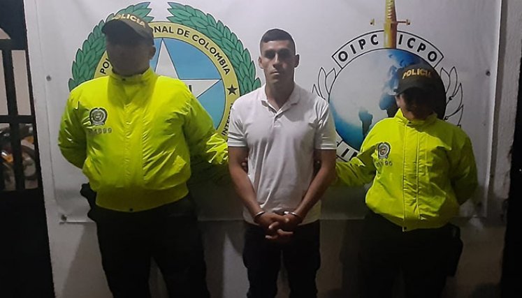 Sijín capturó al presunto ladrón de viviendas más buscado en Ocaña./Foto: cortesía