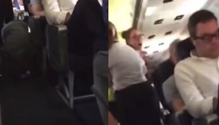  Mujer sufre ataque de pánico en avión luego de que su novio le terminara
