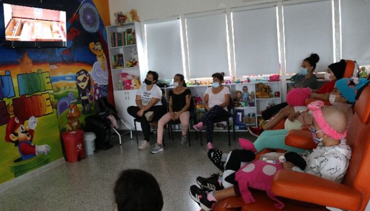 En el Hospital Universitario Erasmo Meoz los niños con diagnóstico de cáncer tuvieron un día feliz./Foto cortesía 