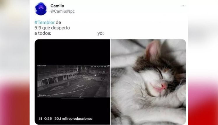 Los memes que dejó el fuerte temblor en Colombia