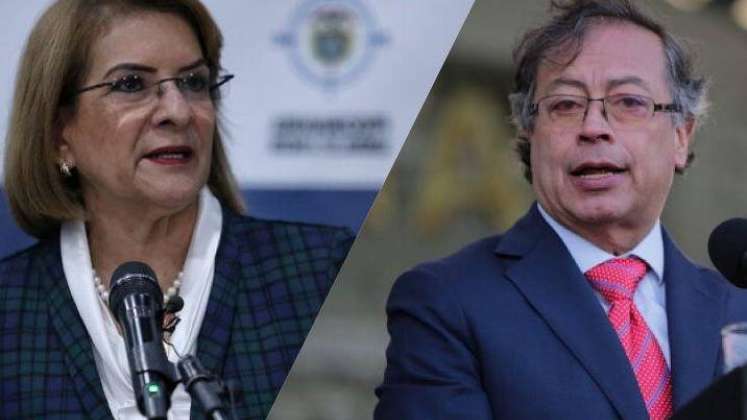 Margarita Cabello y Gustavo Petro 